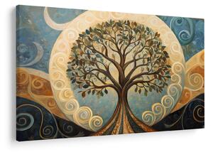 Obraz – Strom života a špirály (90x60 cm)