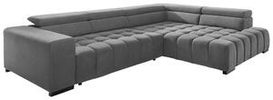 ROHOVÁ SEDAČKA, textil, sivá Livetastic - Sedačky, Online Only