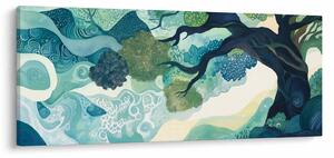 Obraz – Zelená koruna stromu života (120x50 cm)