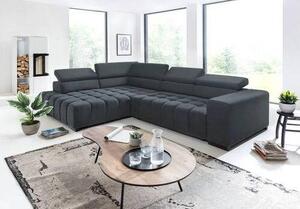 ROHOVÁ SEDAČKA, textil, tmavosivá Livetastic - Sedačky, Online Only