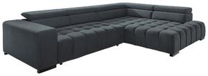 ROHOVÁ SEDAČKA, textil, tmavosivá Livetastic - Sedačky, Online Only