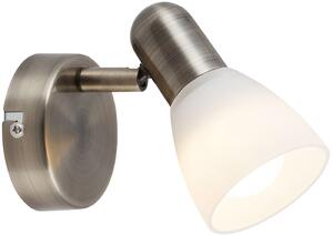 Rabalux Soma nástenná lampa 1x40 W biela-hnedá 6306