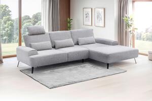 ROHOVÁ SEDAČKA, textil, svetlosivá Livetastic - Sedačky, Online Only