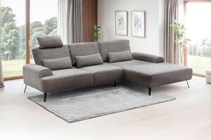 ROHOVÁ SEDAČKA, textil, sivohnedá Livetastic - Sedačky, Online Only