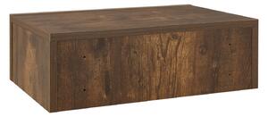 Nástenný nočný stolík 46x30x15 cm so šuflíkom, vzhľad dreva