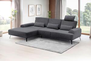 ROHOVÁ SEDAČKA, textil, tmavosivá Livetastic - Sedačky, Online Only