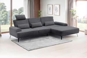 ROHOVÁ SEDAČKA, textil, tmavosivá Livetastic - Sedačky, Online Only