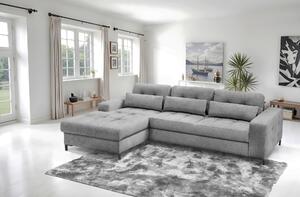 ROHOVÁ SEDAČKA, textil, sivá Livetastic - Sedačky, Online Only