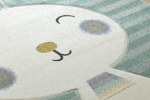 Dywany Łuszczów Detský kusový koberec Petit Rabbit green - 80x150 cm
