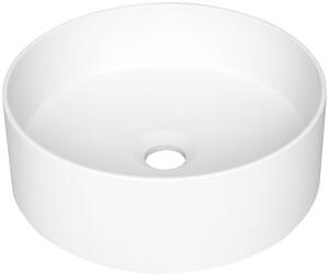 Deante Silia umývadlo 36x36 cm okrúhly pultové umývadlo biela CQS_AU4S