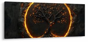 Obraz – Strom života v láve II. (120x50 cm)