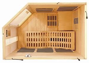 Infračervená sauna/ tepelná kabína Esbjerg s triplexným vykurovacím systémom a drevom Hemlock