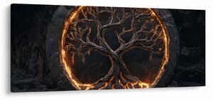 Obraz – Strom života v láve I. (120x50 cm)