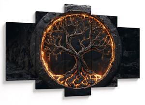 Obraz – Strom života v láve I. (150x105 cm)