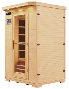 Infračervená sauna/ tepelná kabína Oslo s triplexným vykurovacím systémom a drevom Hemlock