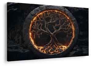 Obraz – Strom života v láve I. (90x60 cm)