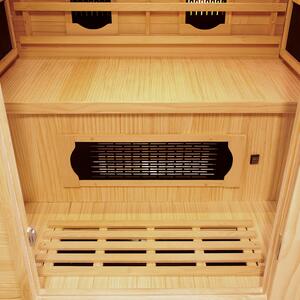 Infračervená sauna/ tepelná kabína Oslo s triplexným vykurovacím systémom a drevom Hemlock