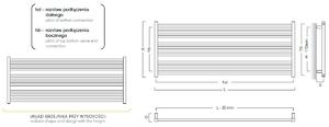 Instal Projekt Stick Level kúpeľňový radiátor rebríkový 55.5x160 cm biela STIL-160/60ZN