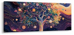 Obraz – Fialový strom plný energie (120x50 cm)