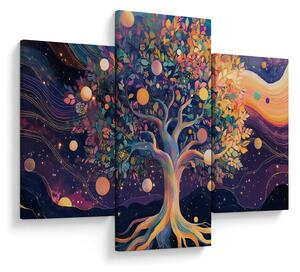 Obraz – Fialový strom plný energie (90x60 cm)
