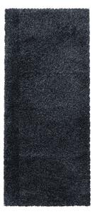 Antracitový behúň 80x250 cm Fluffy – Ayyildiz Carpets