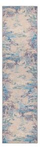 Modro-fialový umývateľný behúň s prímesou recyklovaných vlákien 60x230 cm Reid – Flair Rugs