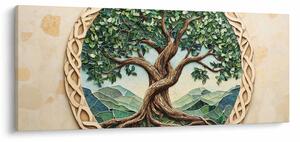 Obraz – Prepletený strom života (120x50 cm)