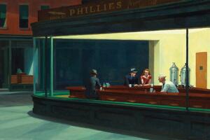 Plagát, Obraz - Edward Hopper - Nighthawks