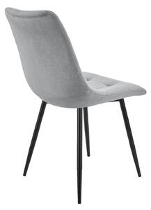 Jedálenská stolička Blanca 2ks set - svetlosivá