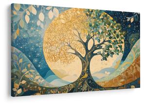 Obraz – Strom života v mesiaci (90x60 cm)