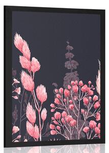Plagát variácie trávy v ružovej farbe - 20x30 white