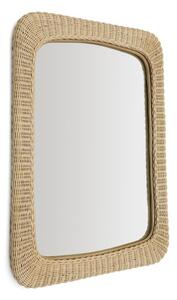 Nástenné zrkadlo s ratanovým rámom 58x79 cm Zilna – Kave Home