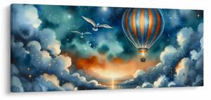 Obraz - Lietať nočnou oblohou (120x50 cm)