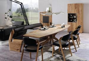 LAVICA, dub, čierna, farby duba Voglauer - Drevené stoličky a drevené lavice