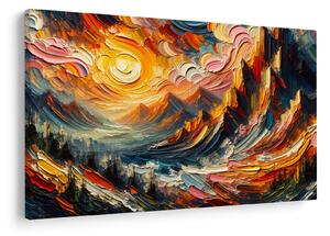 Obraz - Hory zalité slnkom (90x60 cm)