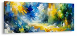 Obraz - Abstraktný slnečný deň (120x50 cm)