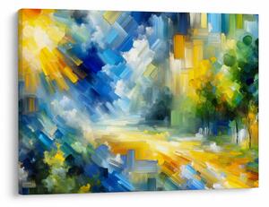 Obraz - Abstraktný slnečný deň (70x50 cm)