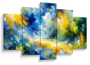 Obraz - Abstraktný slnečný deň (150x105 cm)