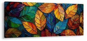 Obraz - Mozaika z listov (120x50 cm)