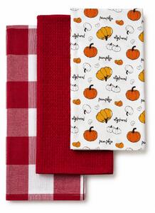 Sendia Textil Kuchynské utierky 3 Set PUMPKIN