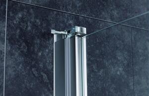 Oltens Trana sprchové dvere 80 cm skladané chróm lesklá/priehľadné sklo 21207100