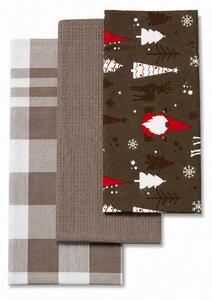 Sendia Textil Kuchynské utierky 3 Set ZIMNÝ LES