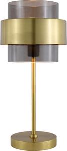 Light Prestige Miele stolová lampa 1x40 W dymová-zlatá LP-866/1TSM/GD