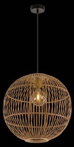 Závesné svetlo Hildegard z bambusu, Ø 40 cm