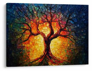 Obraz - Strom života v mozaike (70x50 cm)