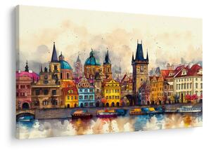 Obraz - Jeseň v maľovanom meste (90x60 cm)