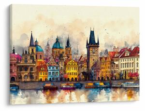 Obraz - Jeseň v maľovanom meste (70x50 cm)