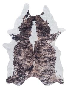 Tmavohnedá syntetická koža 100x135 cm Etosha – Ayyildiz Carpets