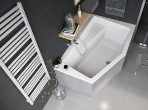 Excellent Horos kúpeľňový radiátor dekoratívny 146x50 cm biela GREX.HO146.WH