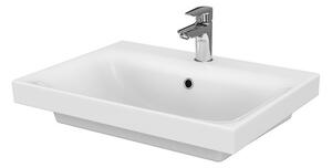 Cersanit Moduo umývadlo 60x45 cm obdĺžnik klasické umývadlo-umývadlo na nábytok biela K116-011